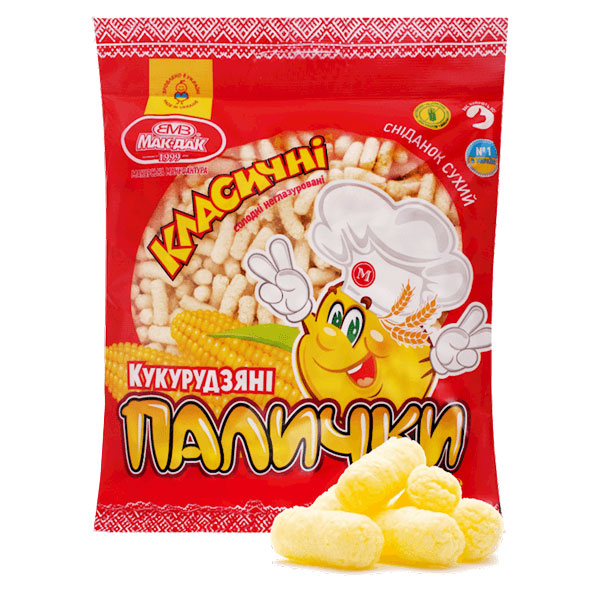 Кукурузные палочки Mak-Dak Classic – 400 г (14,11 унций)